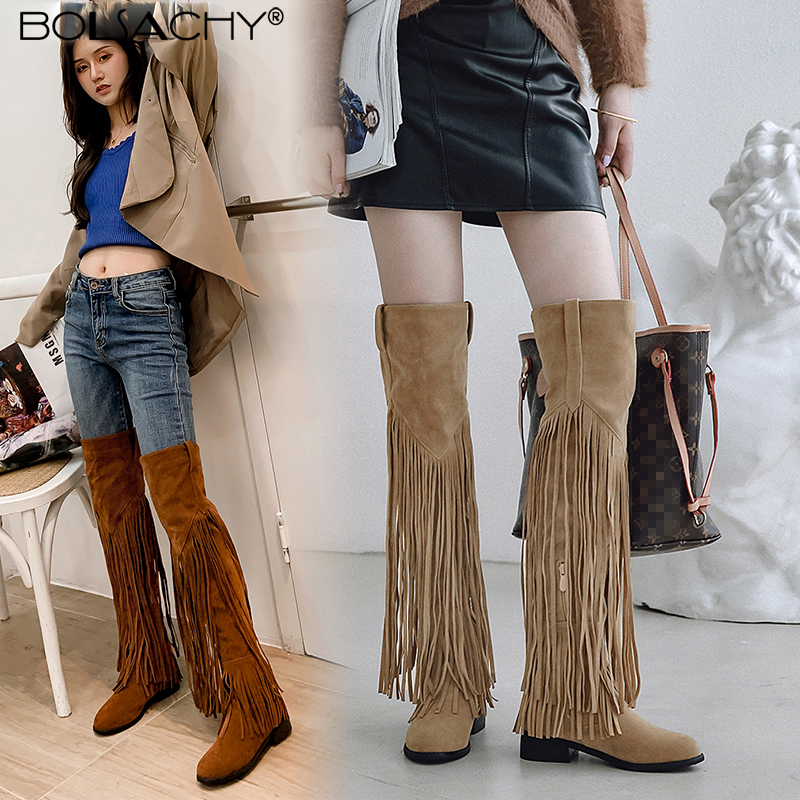Winter Ethnic Fashion For Women - 2026 Fashion Boho Knee High Boot