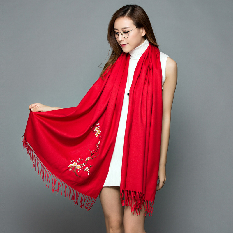 Winter Ethnic Fashion For Women - Women's Oversized Pashmina Scarf Warm Thicken