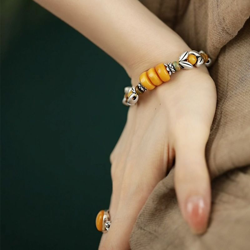 Yellow Disc Round Bead Spacer  - Ethnic Wear Fashion Designer บทวิจารณ์และราคา