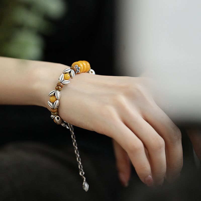 Yellow Disc Round Bead Spacer  - Ethnic Wear Fashion Designer บทวิจารณ์และราคา