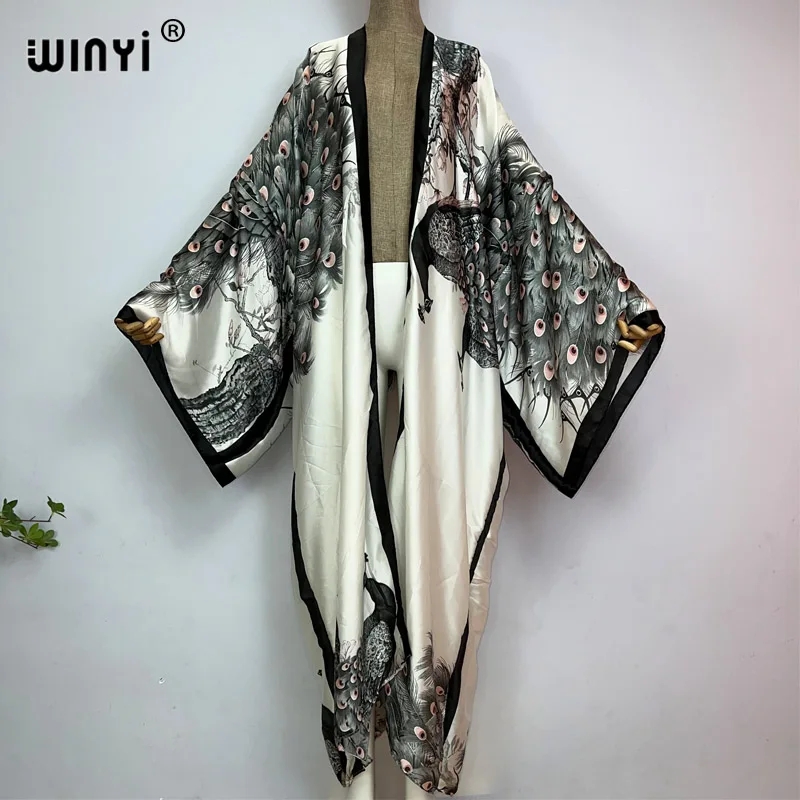 WINYI Summer Classic peacock p - Kaftan Women Boho บทวิจารณ์และราคา