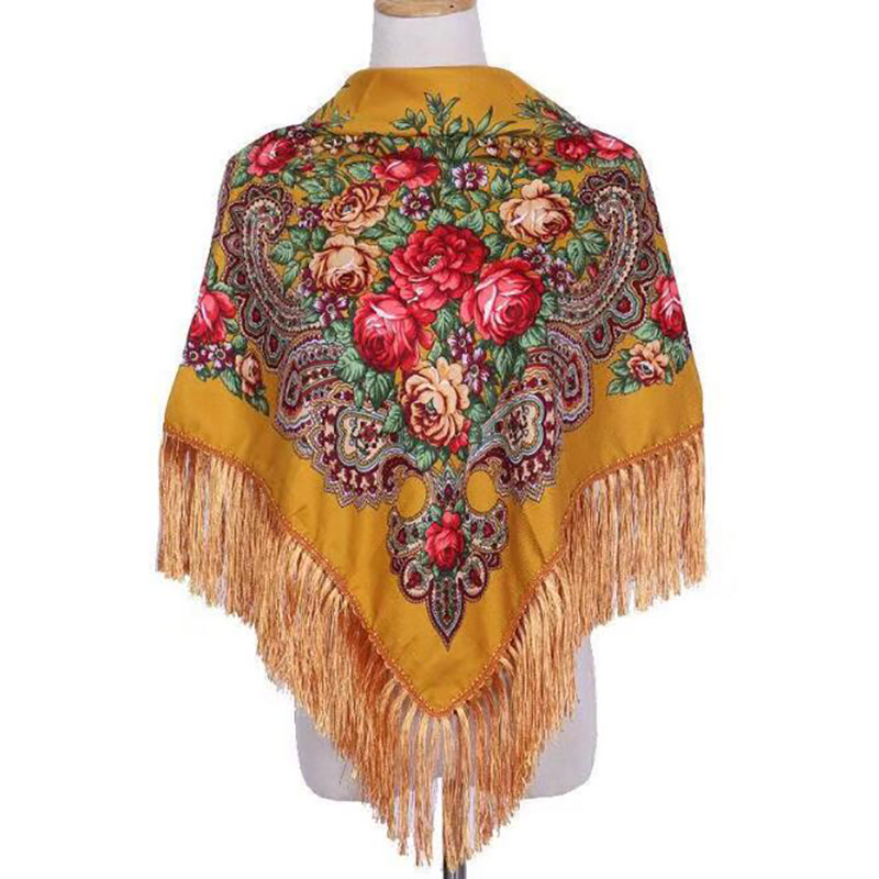 Retro Printed Scarf Winter Boh - Winter Ethnic Fashion For Women บทวิจารณ์และราคา