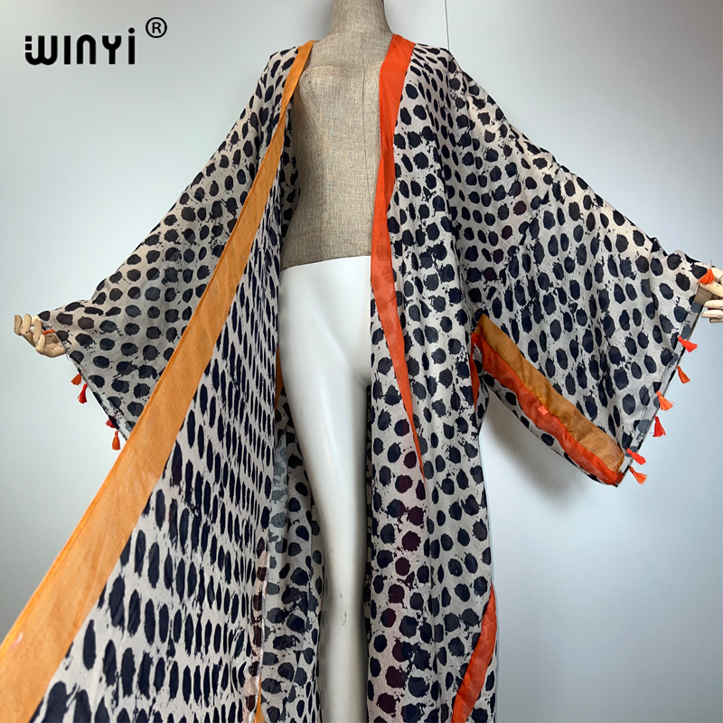 WINYI summer outfit kimono Ame - Kaftan Women Boho บทวิจารณ์และราคา