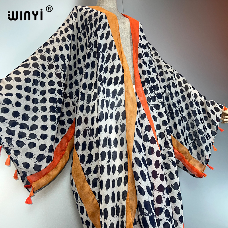 WINYI summer outfit kimono Ame - Kaftan Women Boho บทวิจารณ์และราคา