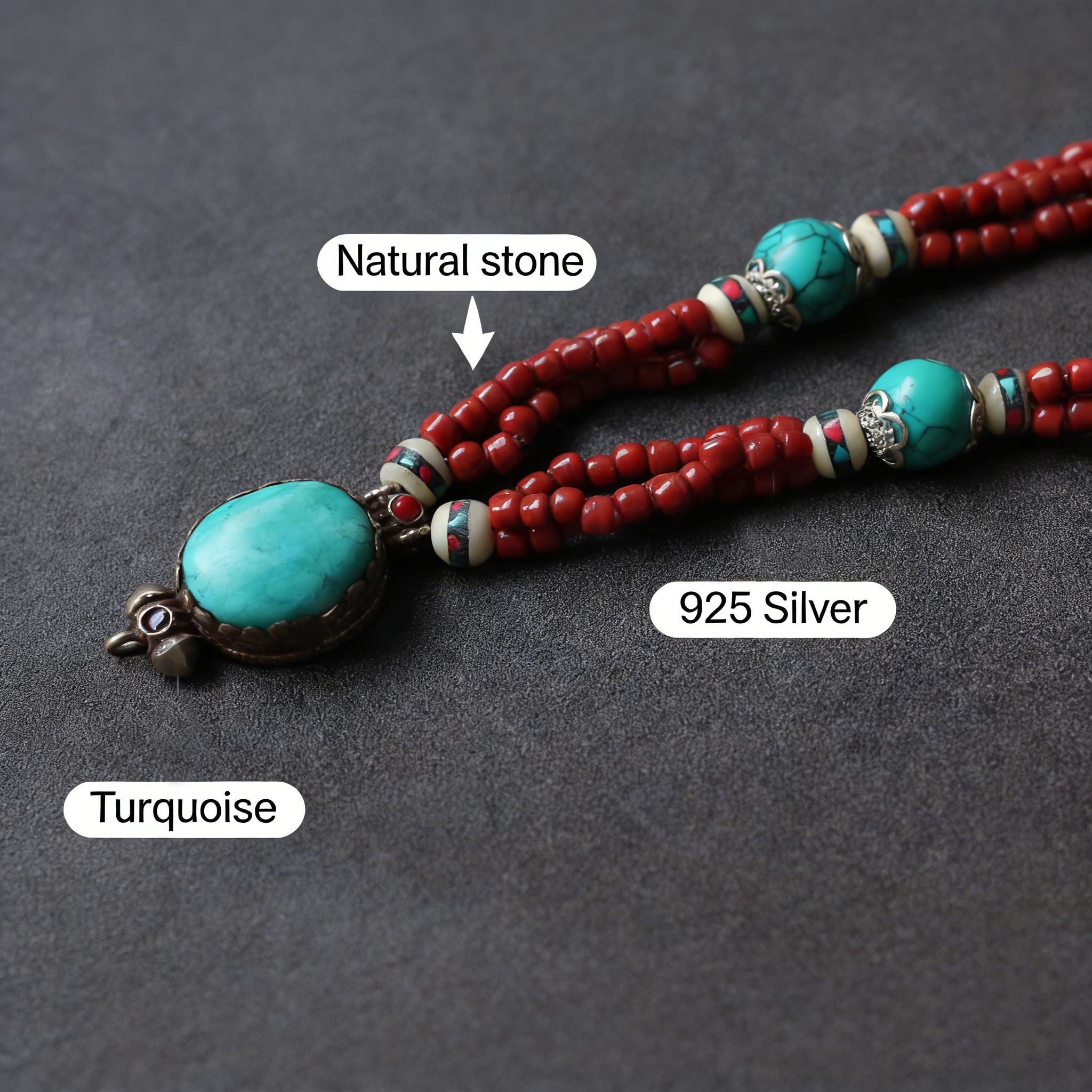 Nepal Necklace Tibetan Ethnic  - Ethnic Wear Fashion Designer บทวิจารณ์และราคา