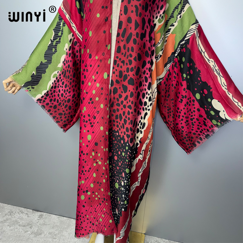 WINYI Bohemian Kimono Loose Ca - Kaftan Women Boho บทวิจารณ์และราคา