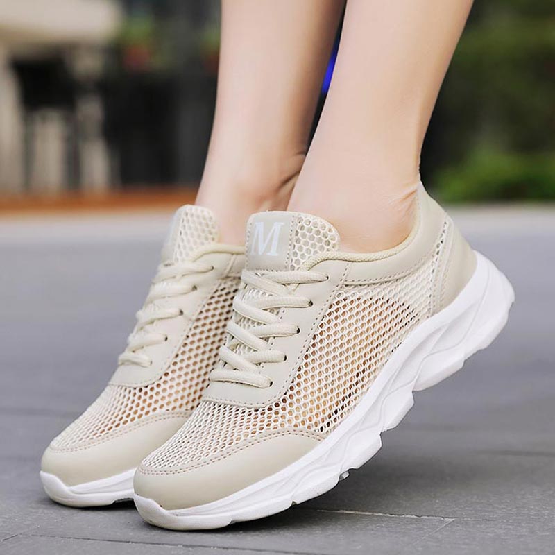 Summer Breathable Sneakers Wom - Latest Ethnic Fashion For Women บทวิจารณ์และราคา