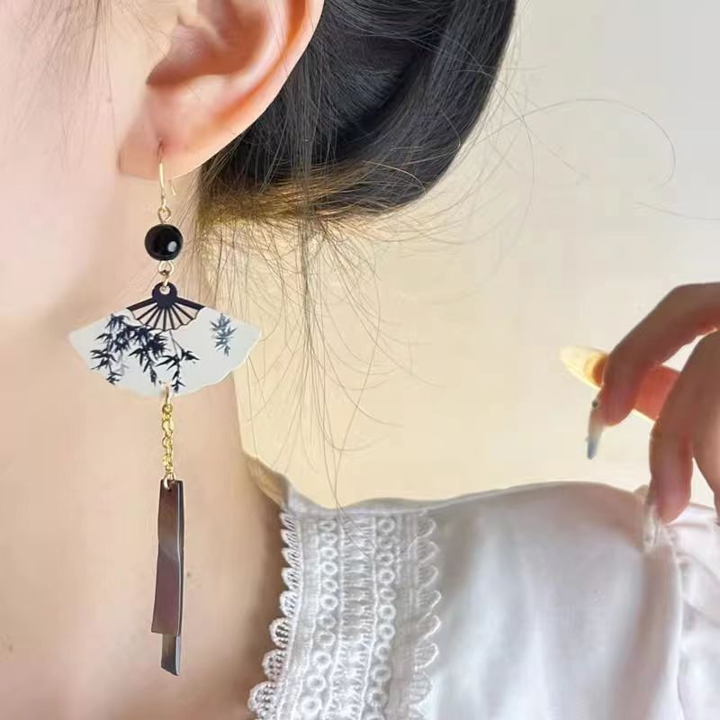 1pc New Retro Chinese Fan Shel - Latest Ethnic Fashion For Women บทวิจารณ์และราคา