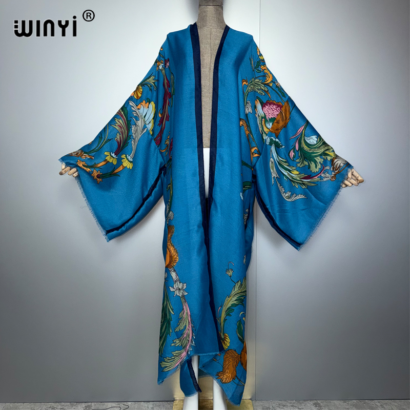 WINYI Africa boho kimono maxi  - Kaftan Women Boho บทวิจารณ์และราคา