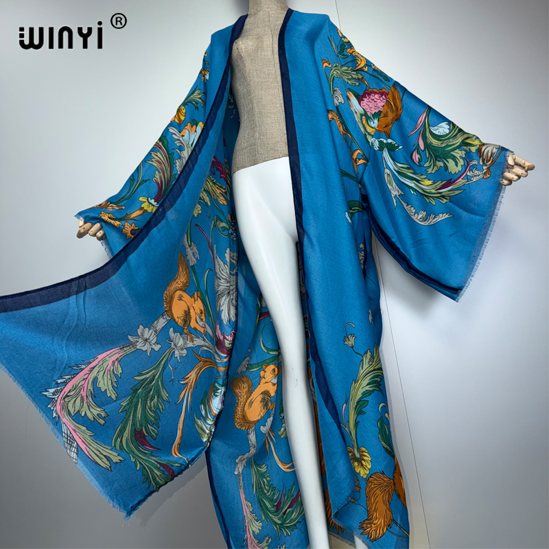 WINYI Africa boho kimono maxi  - Kaftan Women Boho บทวิจารณ์และราคา