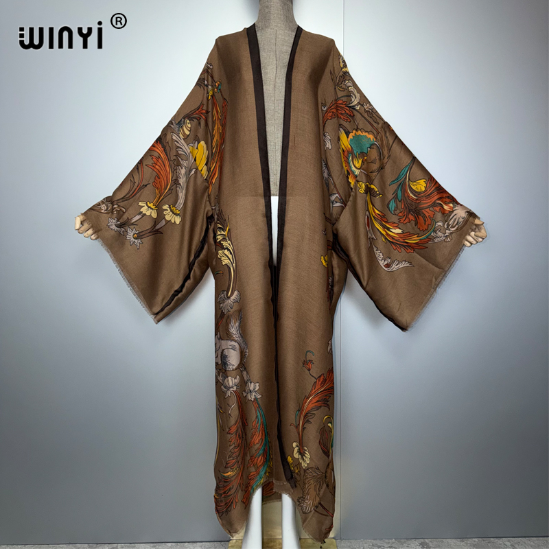 WINYI Africa boho kimono maxi  - Kaftan Women Boho บทวิจารณ์และราคา