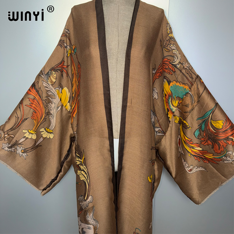 WINYI Africa boho kimono maxi  - Kaftan Women Boho บทวิจารณ์และราคา