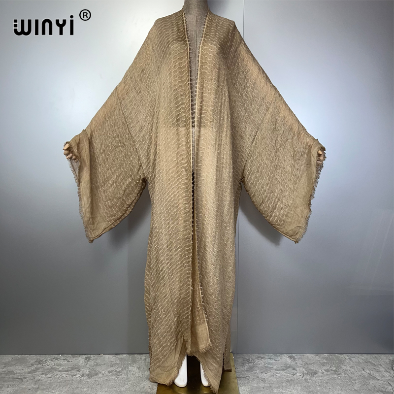 WINYI Geometric print kimono k - Kaftan Women Boho บทวิจารณ์และราคา