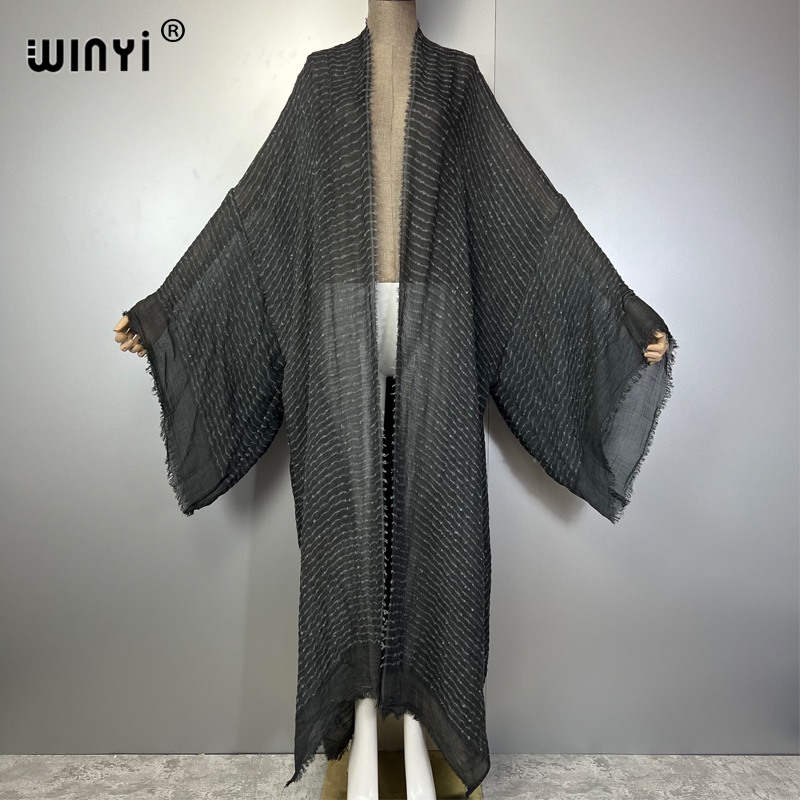 WINYI Geometric print kimono k - Kaftan Women Boho บทวิจารณ์และราคา