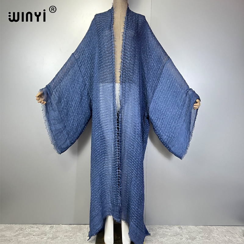 WINYI Geometric print kimono k - Kaftan Women Boho บทวิจารณ์และราคา