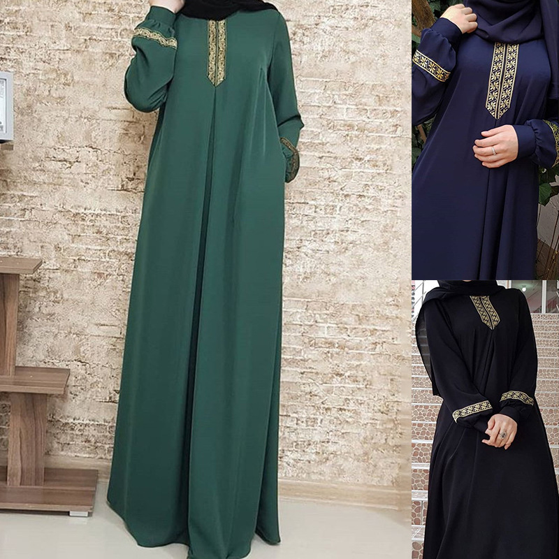 Muslim Ethnic Style Print Abay - Winter Ethnic Fashion For Women บทวิจารณ์และราคา