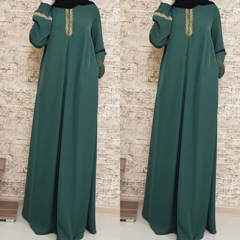 Muslim Ethnic Style Print Abay - Winter Ethnic Fashion For Women บทวิจารณ์และราคา