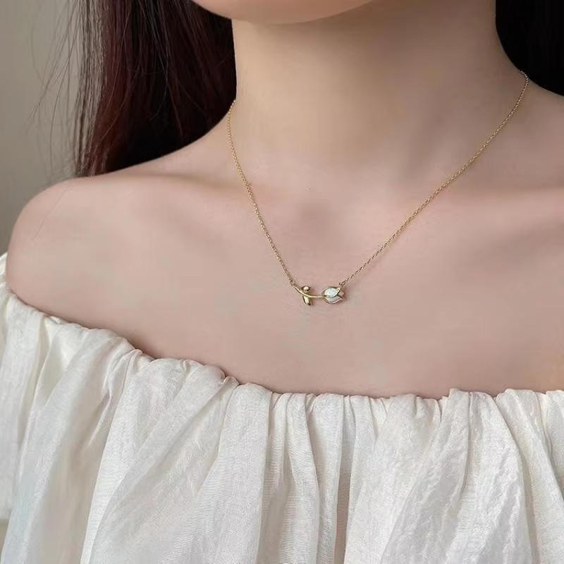 Korean Girl Necklace Sweet New - Ethnic Fashion Sale บทวิจารณ์และราคา