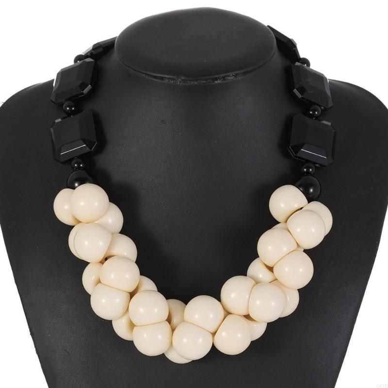  Layer Resin Beads Necklace Ha - Ethnic Wear Fashion Designer บทวิจารณ์และราคา