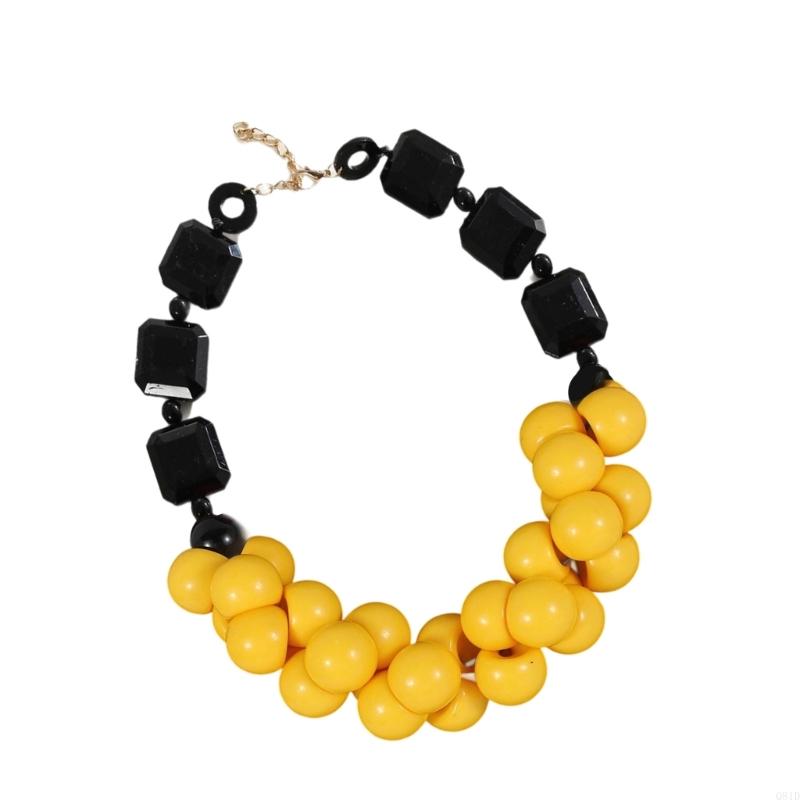  Layer Resin Beads Necklace Ha - Ethnic Wear Fashion Designer บทวิจารณ์และราคา