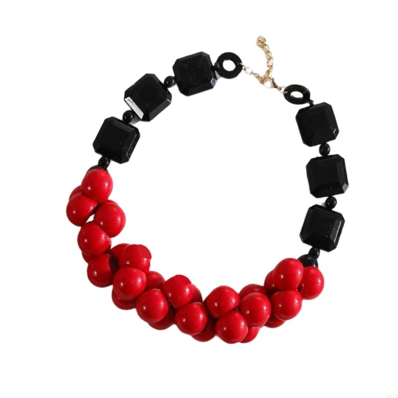  Layer Resin Beads Necklace Ha - Ethnic Wear Fashion Designer บทวิจารณ์และราคา