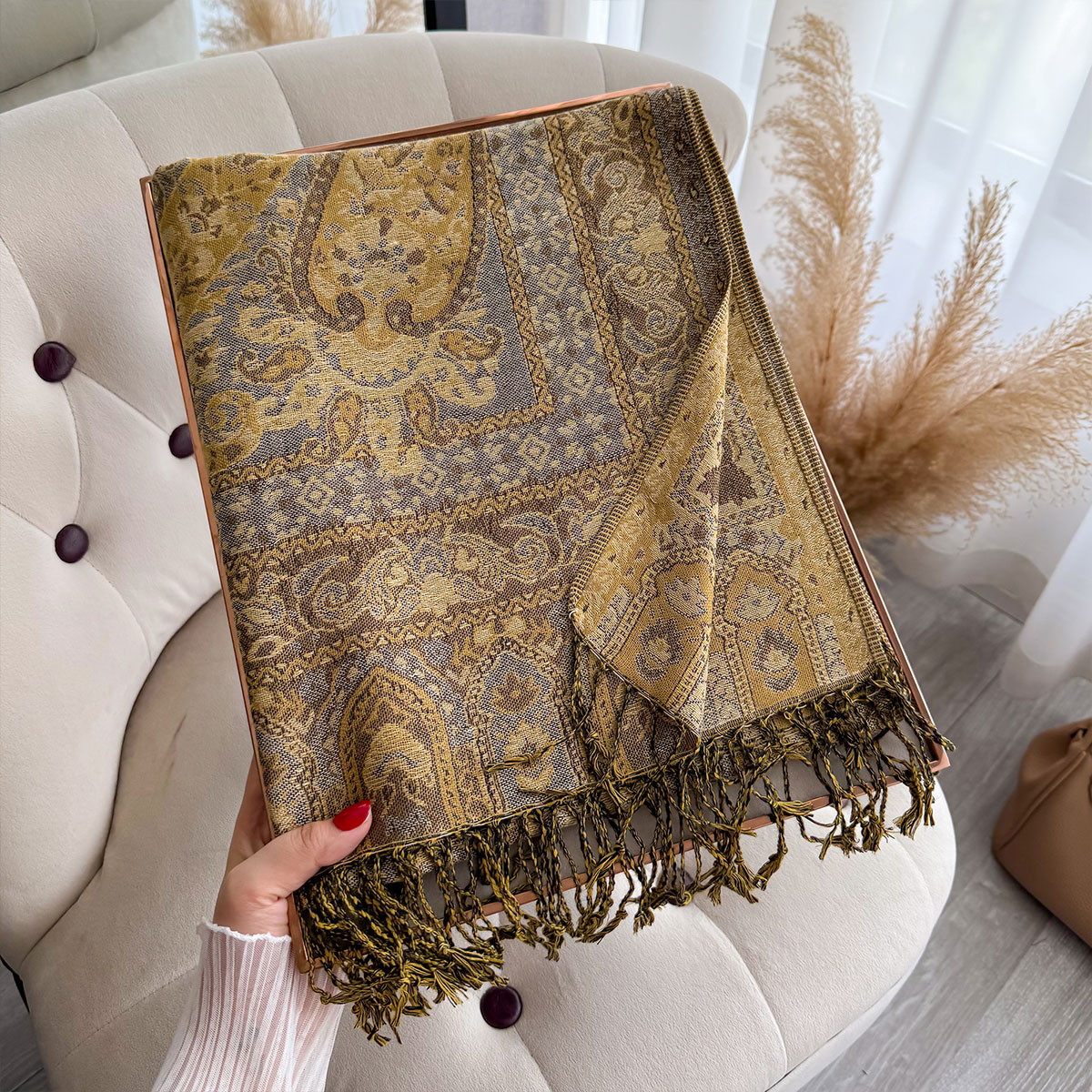 2025 Tassel Blanket Design Eth - Winter Ethnic Fashion For Women บทวิจารณ์และราคา