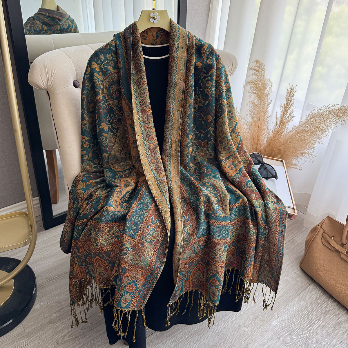 2025 Tassel Blanket Design Eth - Winter Ethnic Fashion For Women บทวิจารณ์และราคา