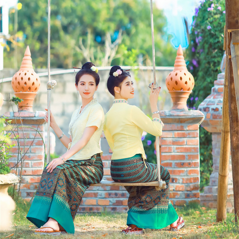 Light Yellow Thai Dai Clothing - Thai Silk Blouse บทวิจารณ์และราคา