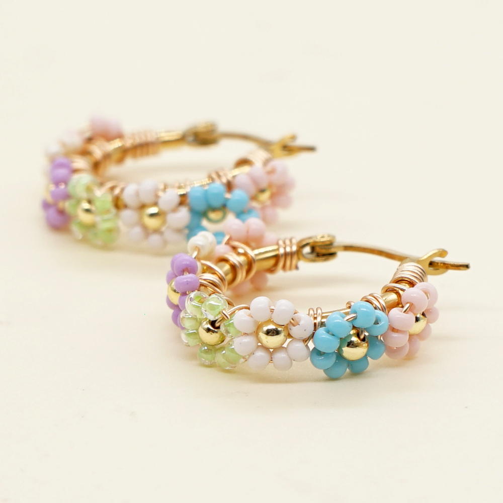 Boho Miyuki Flower Moon Cross  - Latest Ethnic Fashion For Women บทวิจารณ์และราคา