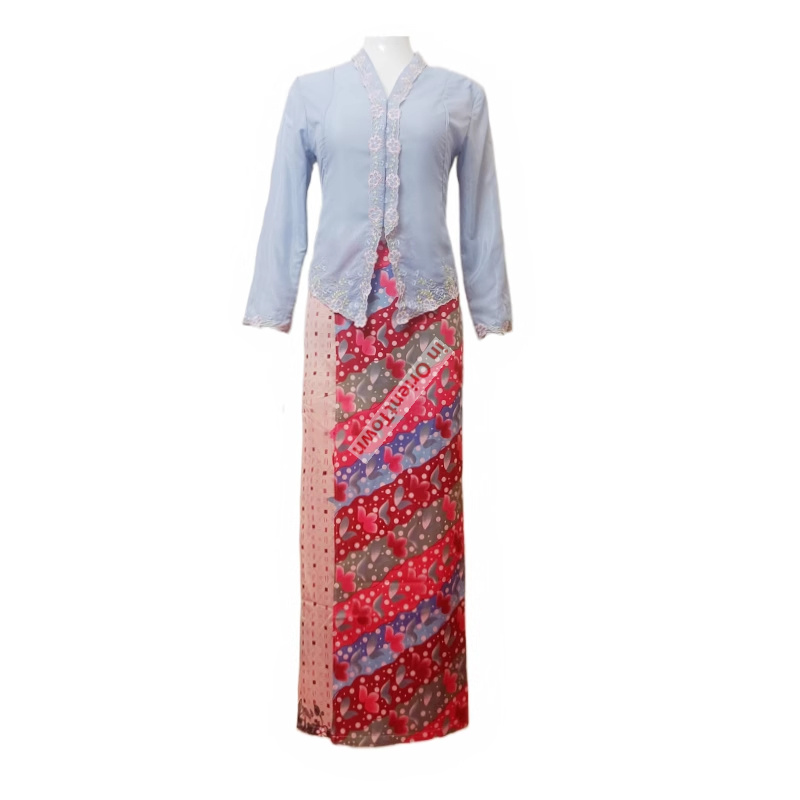 Southeast Asian countries Blue - Thai Silk Blouse บทวิจารณ์และราคา