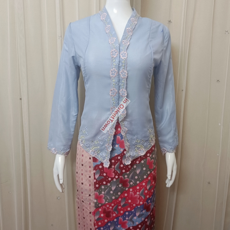 Southeast Asian countries Blue - Thai Silk Blouse บทวิจารณ์และราคา