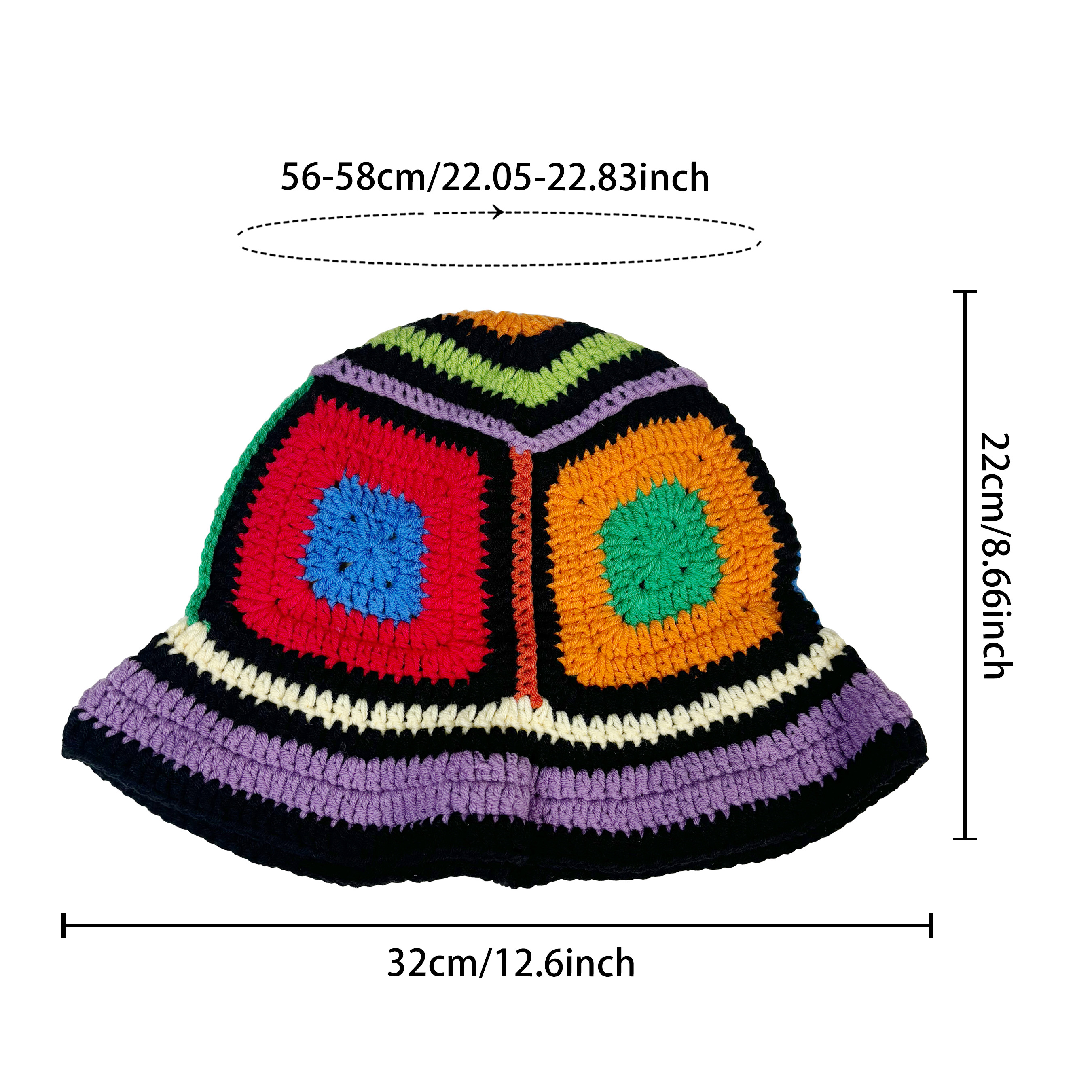 Purple-Edged Zuma Hat, Hand-Kn - Ethnic Wear Fashion Designer บทวิจารณ์และราคา