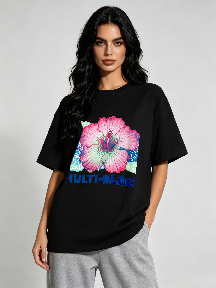 T Shirts Woman Block Print Han - Ethnic Wear Fashion Designer บทวิจารณ์และราคา