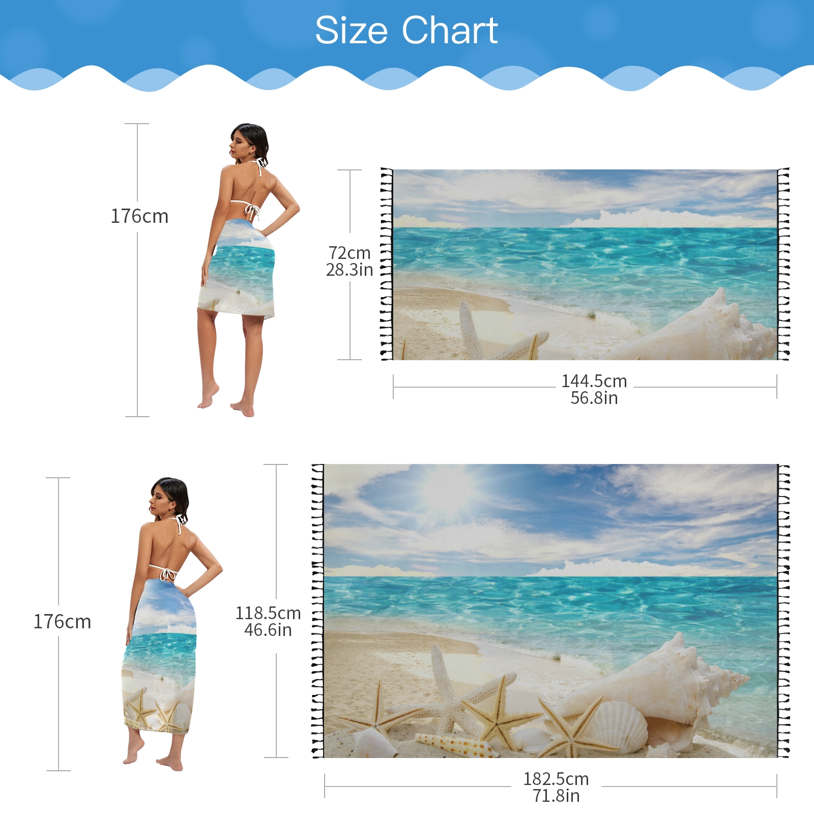 Sexy Women Chiffon Swimwear Pa - Kaftan Women Boho บทวิจารณ์และราคา