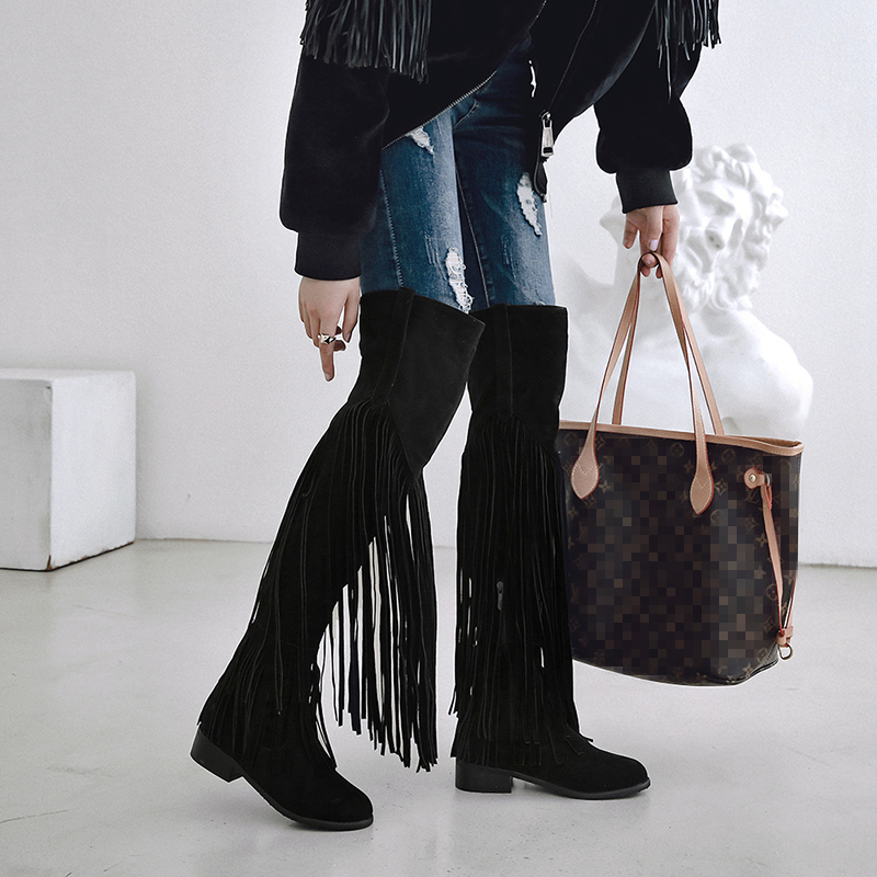 2026 Fashion Boho Knee High Bo - Winter Ethnic Fashion For Women บทวิจารณ์และราคา