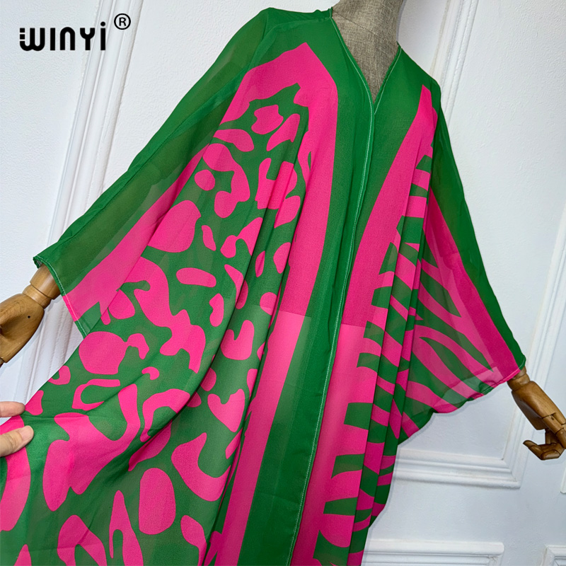 WINYI Africa Bohemia print Kim - Kaftan Women Boho บทวิจารณ์และราคา