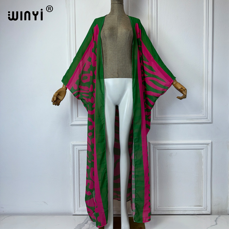 WINYI Africa Bohemia print Kim - Kaftan Women Boho บทวิจารณ์และราคา