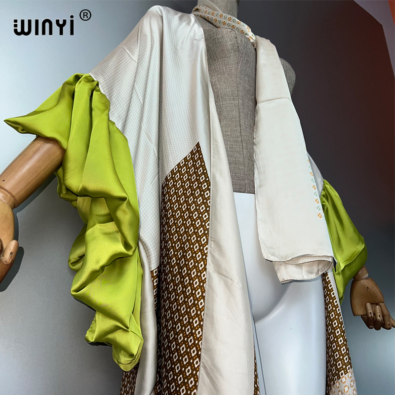 WINYI Summer Kimono party dres - Kaftan Women Boho บทวิจารณ์และราคา
