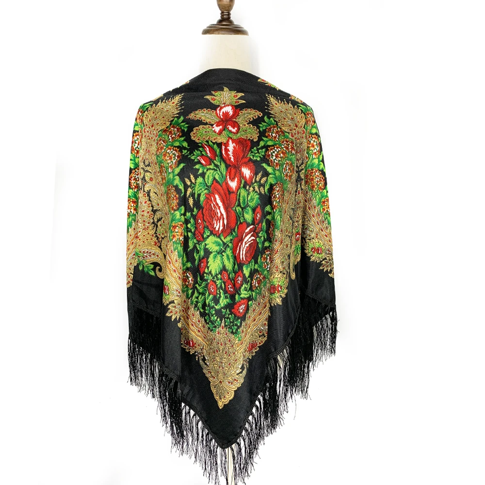 130*130cm Ethnic Style Russian - Winter Ethnic Fashion For Women บทวิจารณ์และราคา