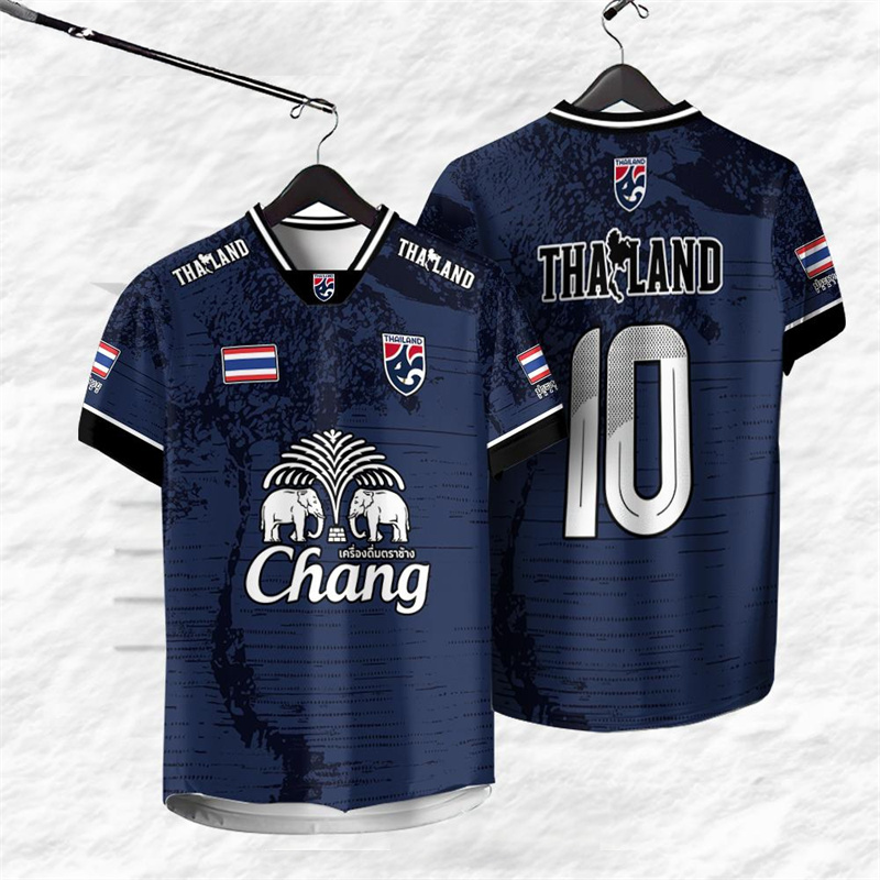 Thailand Number 10 Jersey T-sh - Thai Silk Blouse บทวิจารณ์และราคา