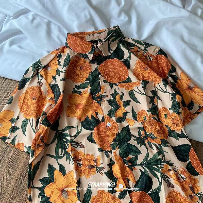 Japanese Thai Retro Hawaii Ora - Thai Silk Blouse บทวิจารณ์และราคา
