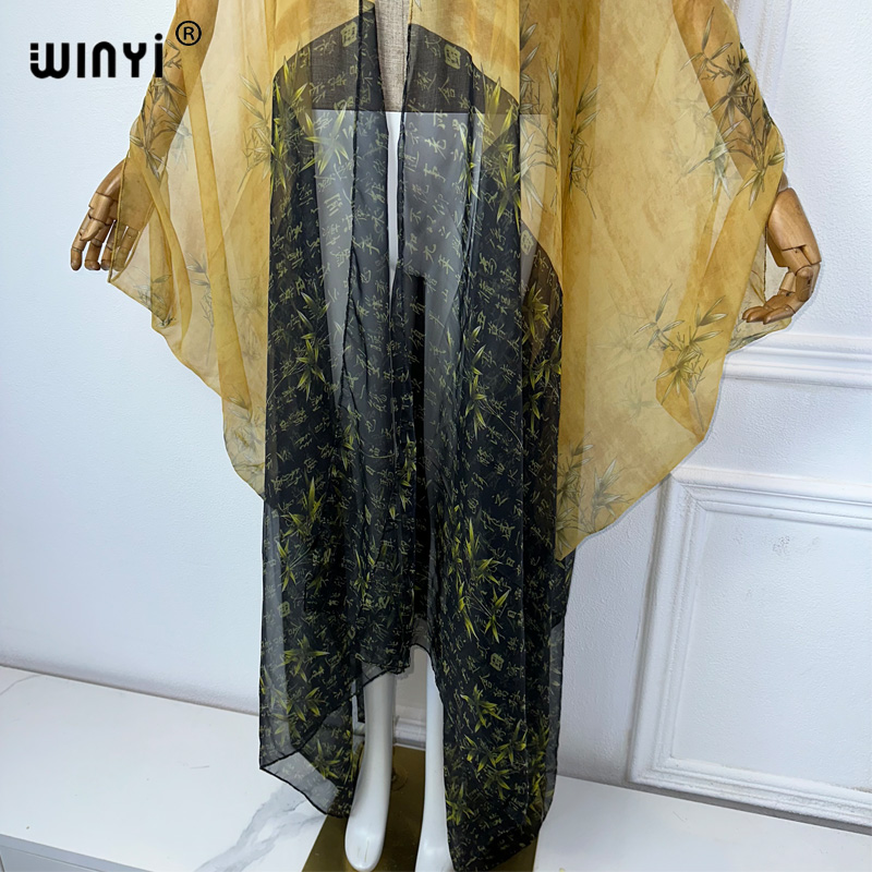 2023 WINYI Europe kimono Women - Kaftan Women Boho บทวิจารณ์และราคา
