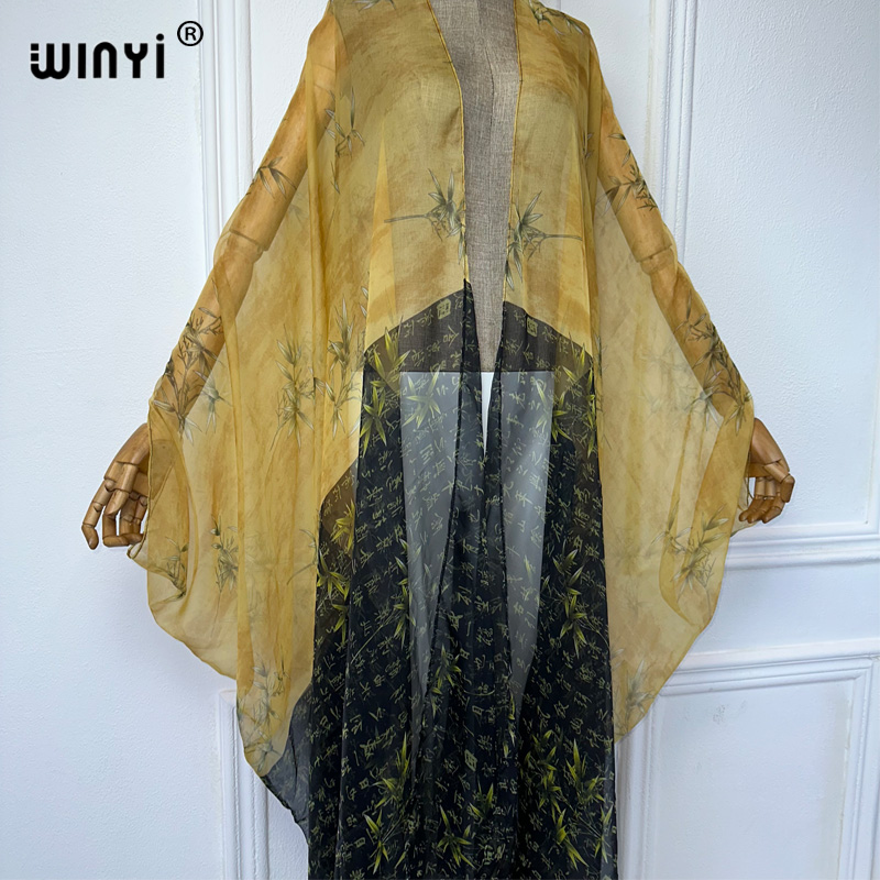 2023 WINYI Europe kimono Women - Kaftan Women Boho บทวิจารณ์และราคา