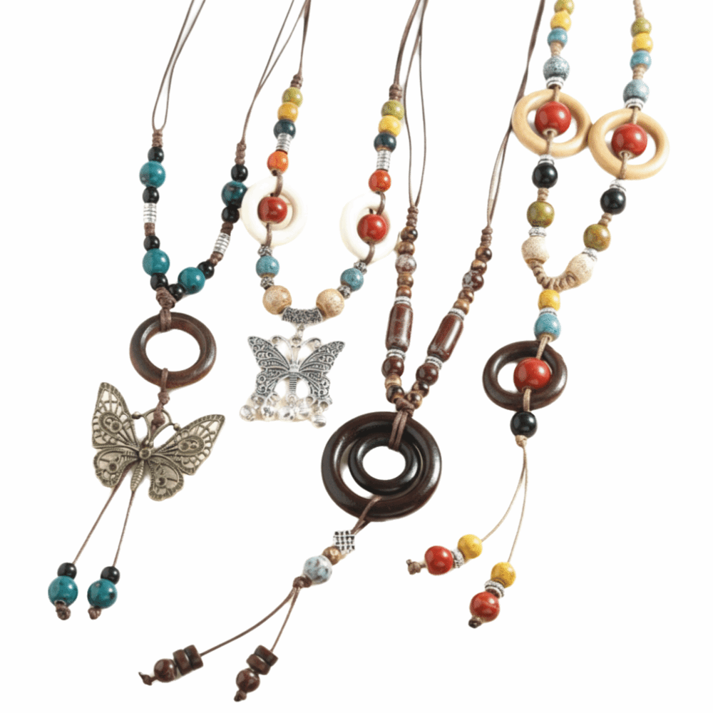 Ethnic Style Butterfly Pendant - Ethnic Wear Fashion Designer บทวิจารณ์และราคา