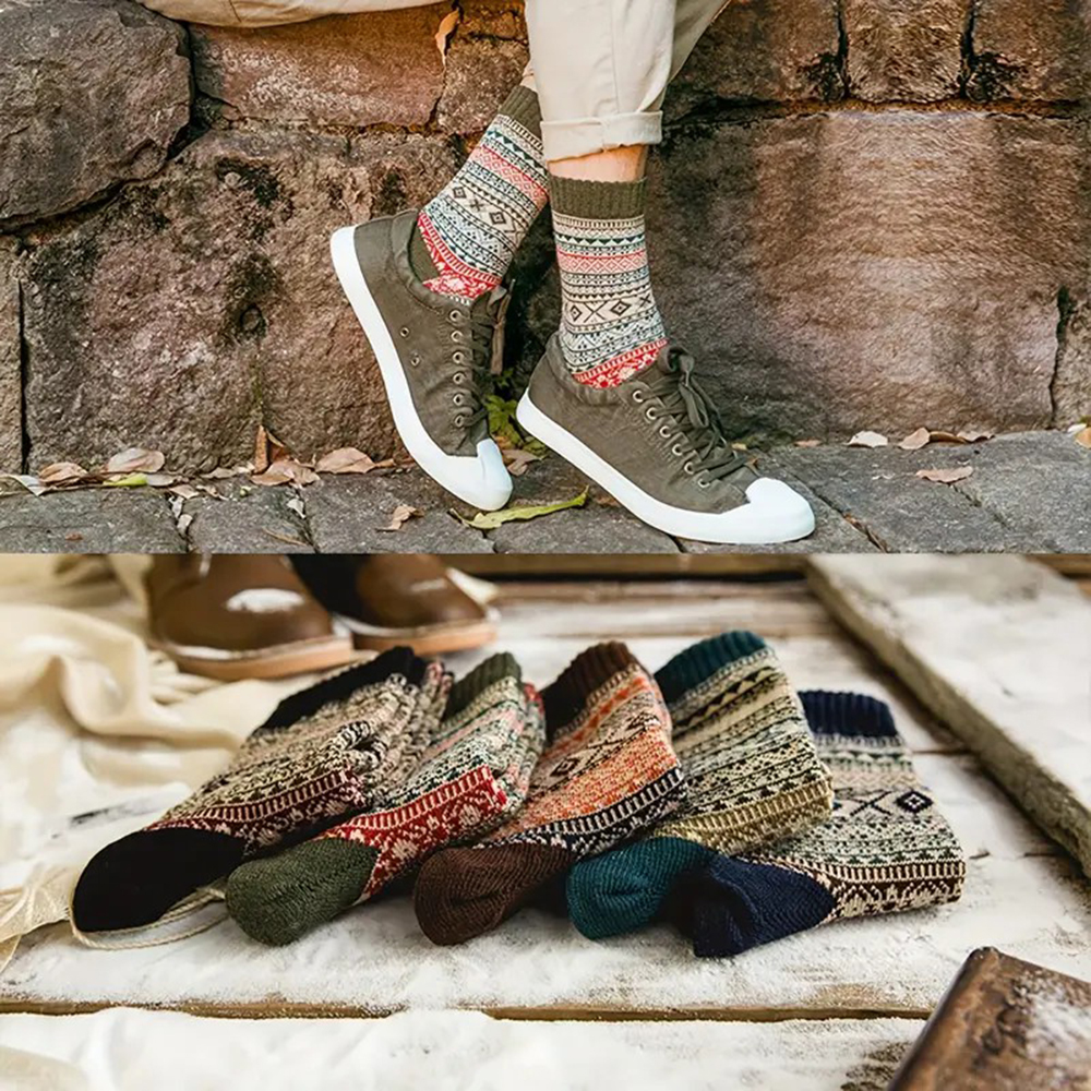 5 Pairs Autumn Winter Thick Wa - Winter Ethnic Fashion For Women บทวิจารณ์และราคา